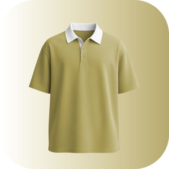 Unisex Contrast Collar Polo Shirt | Vintage Rugby Style Tee
