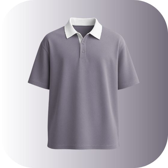 Unisex Contrast Collar Polo Shirt | Vintage Rugby Style Tee