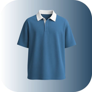 Unisex Contrast Collar Polo Shirt | Vintage Rugby Style Tee