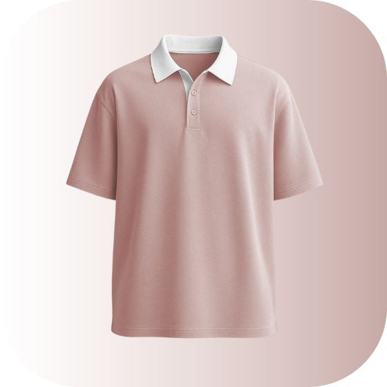 Unisex Contrast Collar Polo Shirt | Vintage Rugby Style Tee