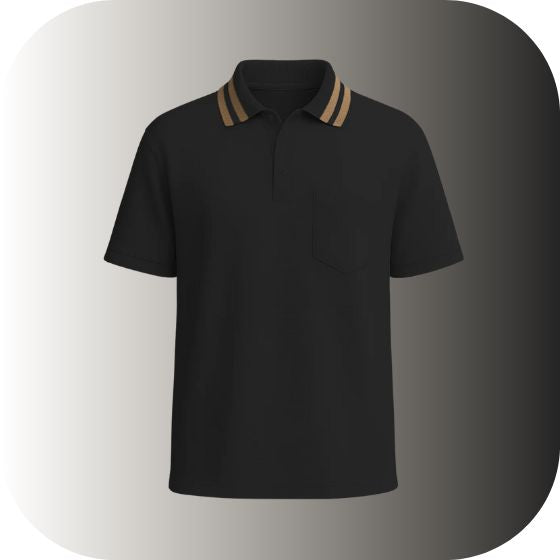 Classic Fit Striped Collar Polo for Men | Golf & Smart Casual Wear