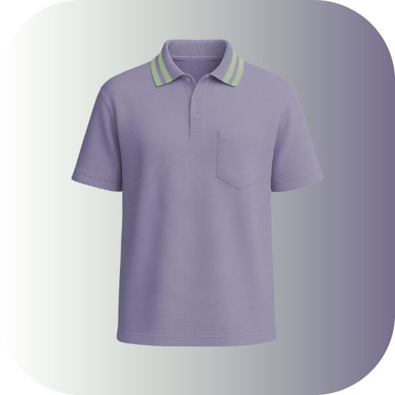 Classic Fit Striped Collar Polo for Men | Golf & Smart Casual Wear