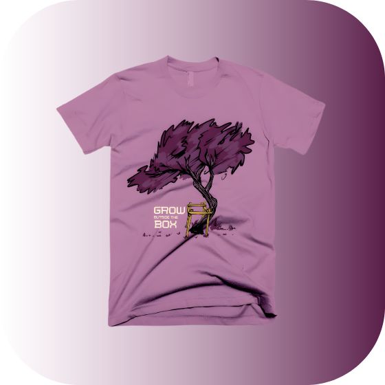 Motivational “Grow Outside the Box” Graphic T-Shirt – Unisex Cotton Tee