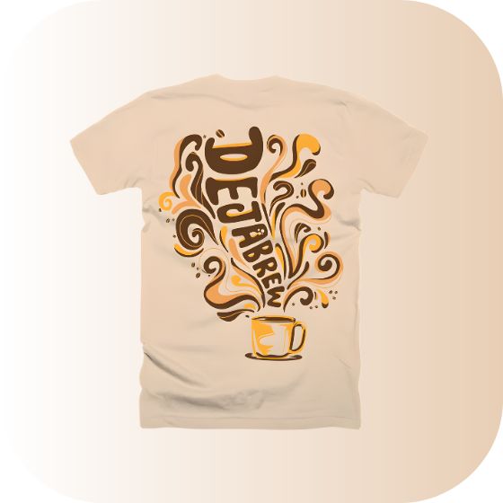 DEJABREW Coffee Humor T-Shirt | Retro Caffeine Lover Tee
