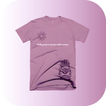 Rolling Back to My Last Stable Version | Retro Van Life T-Shirt