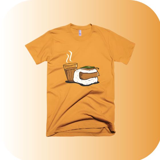 The Iconic Vada Pav and Cutting Chai T-Shirt