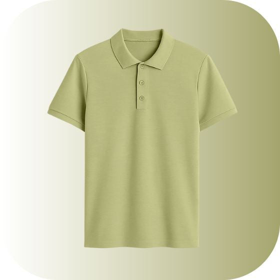 Everyday Performance Piqué Knit Polo Shirt | Navy Blue Smart Casual Basic | Plain Cotton Polo Tee