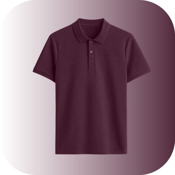 Everyday Performance Piqué Knit Polo Shirt | Navy Blue Smart Casual Basic | Plain Cotton Polo Tee